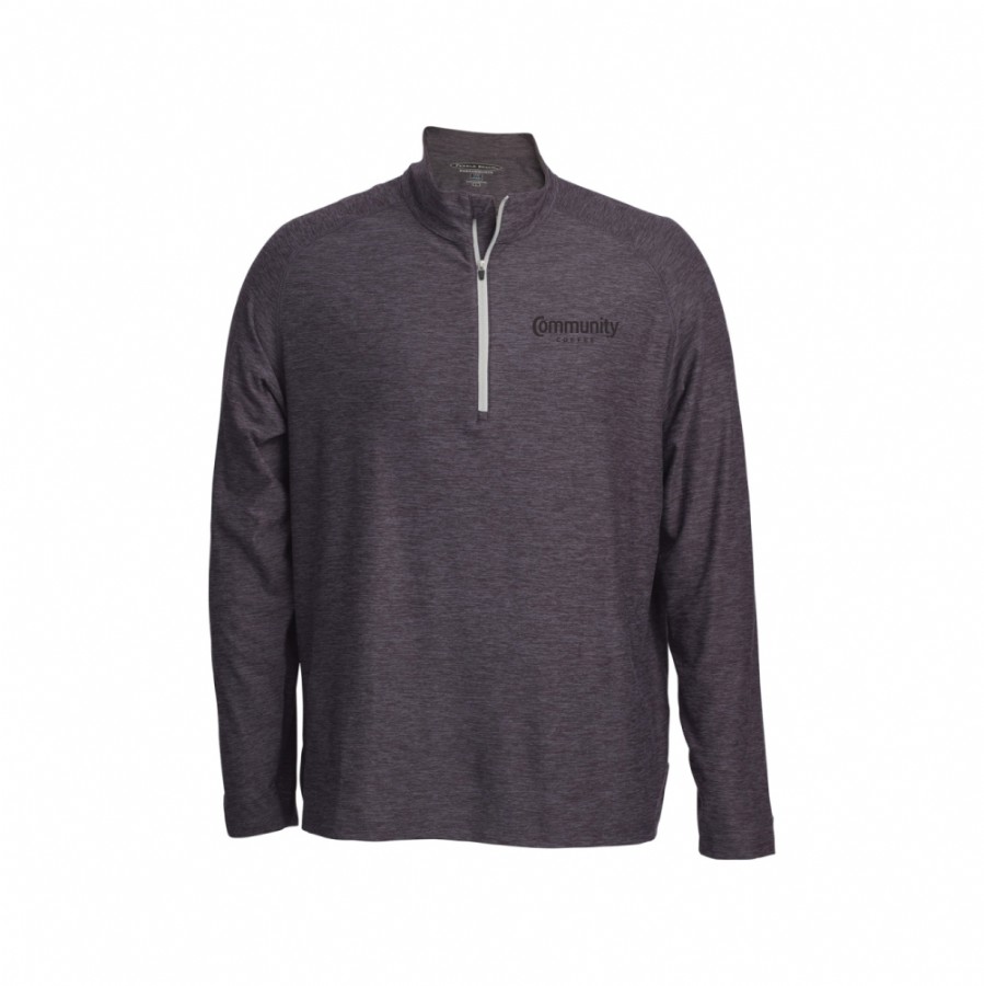 Shop | Pebble Beach Men's Marled Jersey 1/2 Zip Pullover | CCR100016-size