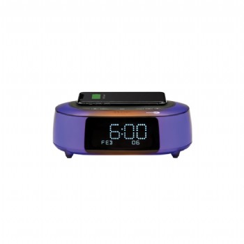 iHome Qi Wireless Fast Charging Color Changing Alarm Clock